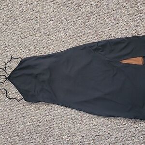 Black Backless Bodycon Dress